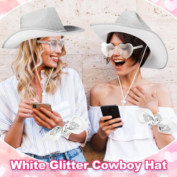 8356 9 Pcs Adult Cowboy Hat With Paisley Bandanas And Heart Shape main image 5